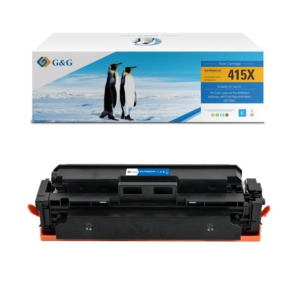 G&amp;G kompatybilny toner z W2031X, cyan, 6000s, NT-PH2031XC, HP 415X, high capacity, dla HP Color LaserJet Pro M454, MFP M479, N
