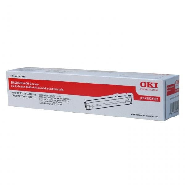 OKI oryginalny toner 43502302, black, 3000s, OKI B4400, n, 4600, n, PS, nPS, O
