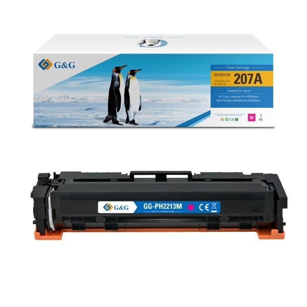 G&amp;G kompatybilny toner z W2213A, magenta, 1250s, NT-PH2213M, HP 207A, dla HP Color LaserJet Pro M255, MFP M282, M283, N