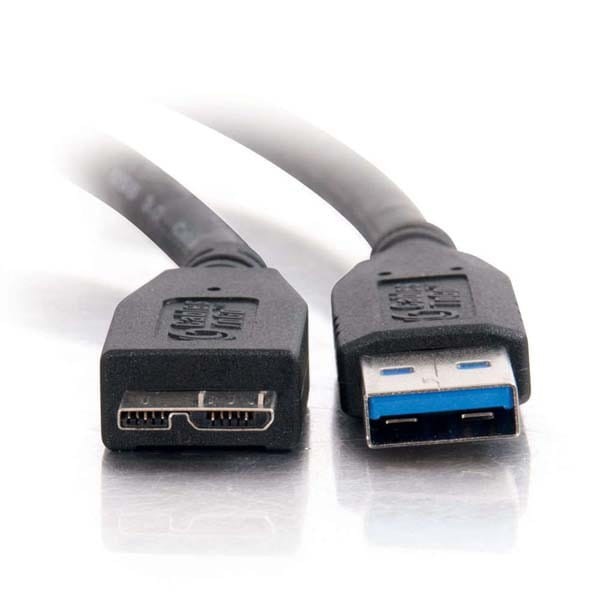Kabel USB (3.0), USB A M- USB micro B M, 0.5m, czarny