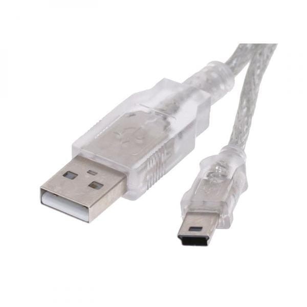 Kabel USB (2.0), USB A M- USB mini M (5 pin), 0.6m, czarny, Logo, blistr