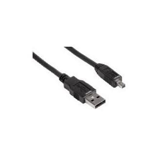 Kabel USB (2.0), USB A M- 8 pin M, 1.8m, czarny, PANASONIC