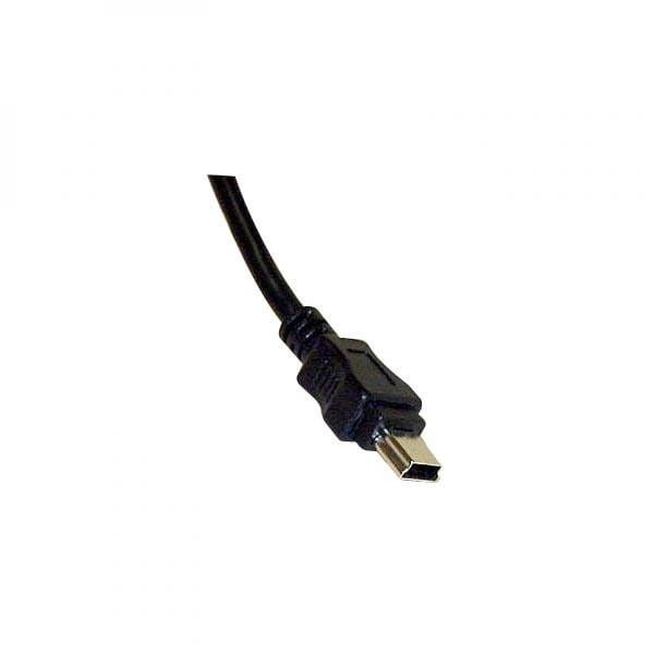 Kabel USB (2.0), USB A M- USB mini M (5 pin), 3m, czarny, Logo