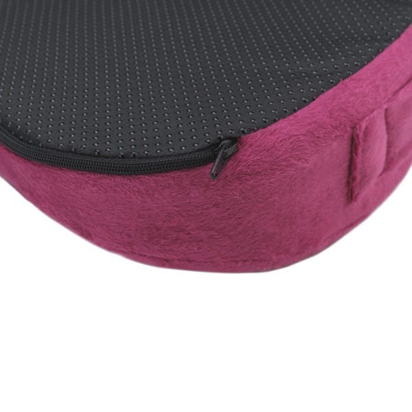 Ortopedyczna poduszka, plastikowa końcówka odporna na nacisk, ergonomiczna, red satin (czerwone wino), pianka z efektem pamięci, P