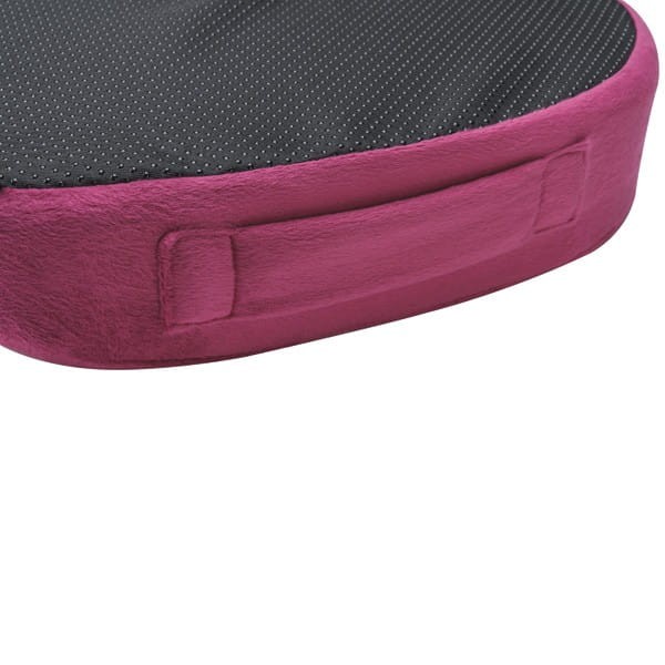 Ortopedyczna poduszka, plastikowa końcówka odporna na nacisk, ergonomiczna, red satin (czerwone wino), pianka z efektem pamięci, P