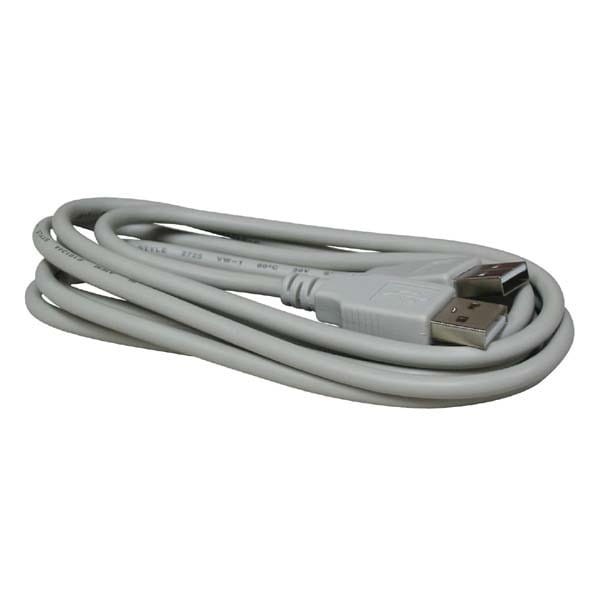 Kabel USB (2.0), USB A M- USB A M, 1.8m, szary, High Speed