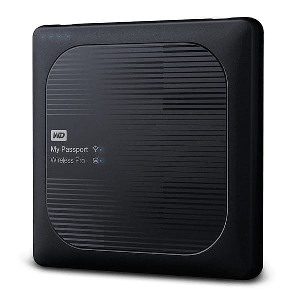 Western Digital zewnętrzny dysk twardy, My Passport Wireless Pro, 2.5", USB 3.0 (3.2 Gen 1), 2TB, WDBP2P0020BBK, czarny