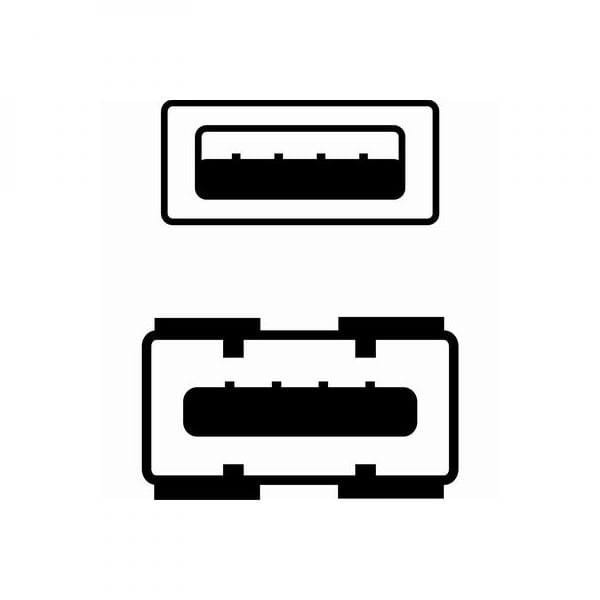 Kabel USB (2.0), USB A M- USB A F, 5m, szary