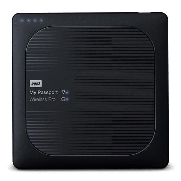 Western Digital zewnętrzny dysk twardy, My Passport Wireless Pro, 2.5", USB 3.0 (3.2 Gen 1), 1TB, WDBVPL0010BBK, czarny