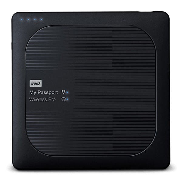 Western Digital zewnętrzny dysk twardy, My Passport Wireless Pro, 2.5", USB 3.0 (3.2 Gen 1), 4TB, WDBSMT0040BBK, czarny