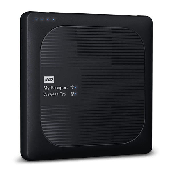 Western Digital zewnętrzny dysk twardy, My Passport Wireless Pro, 2.5", USB 3.0 (3.2 Gen 1), 4TB, WDBSMT0040BBK, czarny