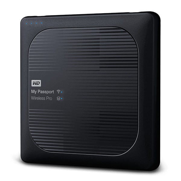 Western Digital zewnętrzny dysk twardy, My Passport Wireless Pro, 2.5", USB 3.0 (3.2 Gen 1), 4TB, WDBSMT0040BBK, czarny
