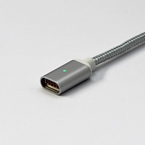 Magnetyczny klabel USB (2.0), USB A M- Magnetická koncovka, 1m, srebrny