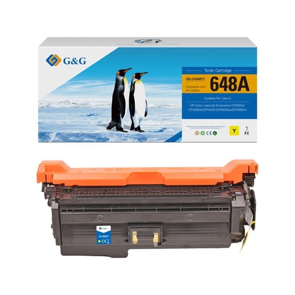 G&amp;G kompatybilny toner z CE262A, yellow, 11000s, NT-CH262FY, HP 648A, dla HP Color LaserJet CP4025, CP4525, N