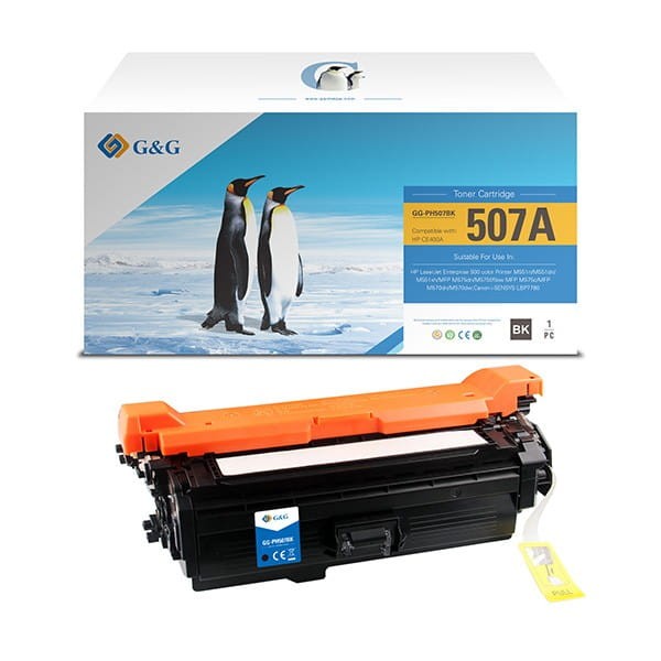 G&amp;G kompatybilny toner z CE400A, black, 5500s, NT-PH507BK(CE400A), HP 507A, dla HP LaserJet Enterprise 500 color M551, N