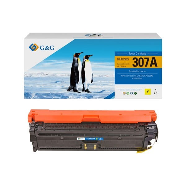 G&amp;G kompatybilny toner z CE742A, yellow, 7300s, NT-CH742FY, HP 307A, dla HP Color LaserJet CP5225, N