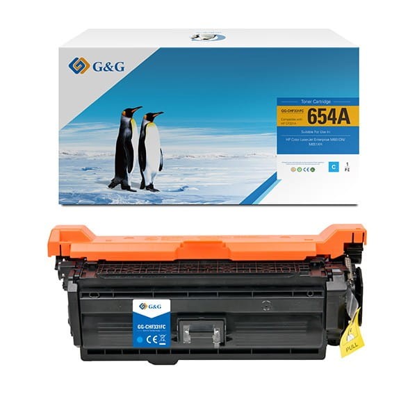 G&amp;G kompatybilny toner z CF331A, cyan, 15000s, NT-CHF331FC, HP 654A, dla HP Color LaserJet Enterprise M651dn, M651n, M651xh, N