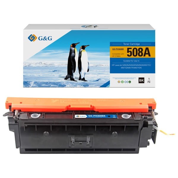 G&amp;G kompatybilny toner z CF360A, black, 6000s, NT-PH360BK, HP 508A, dla HP Color LaserJet Enterprise M552, M553, N