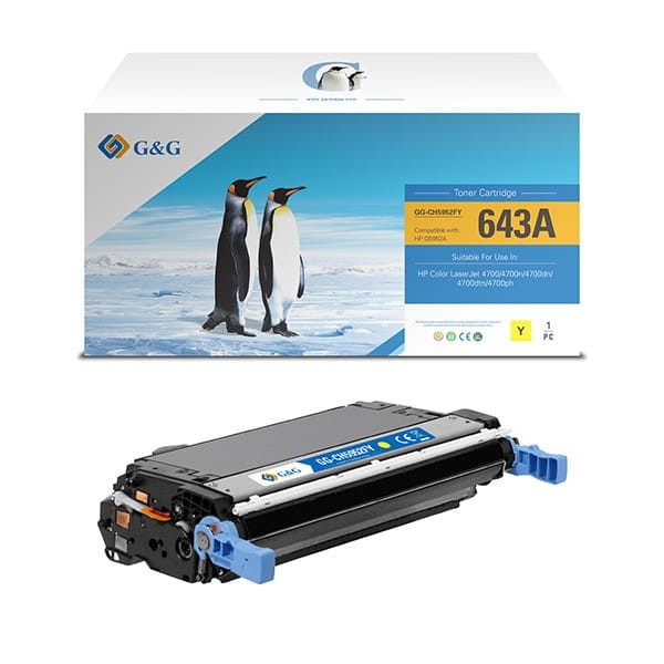 G&amp;G kompatybilny toner z Q5952A, yellow, 10000s, NT-CH5952FY, HP 643A, dla HP Color LaserJet 4700, n, dn, dtn, ph+, N