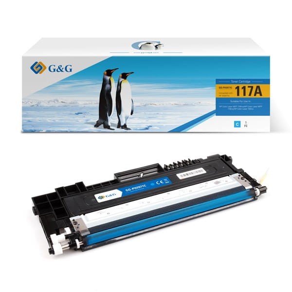 G&amp;G kompatybilny toner z W2071A, cyan, 700s, NT-PH2071C, HP 117A, dla HP Color Laser 150, MFP 178, MFP 179, N