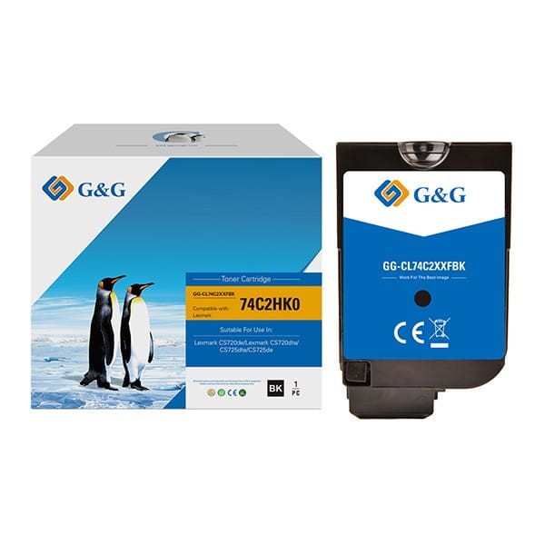 G&amp;G kompatybilny toner z 74C2HKE, black, 20000s, NT-CL74C1XXFBK, high capacity, return, dla Lexmark CS720de,CS720dte,CS725de,CS725