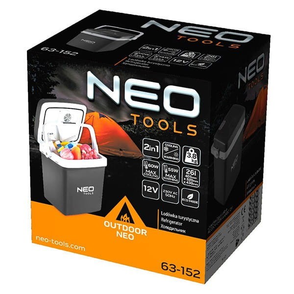 Neo Tools 63-152, 26 litrů, 230V i 12V (do autozapalovače)