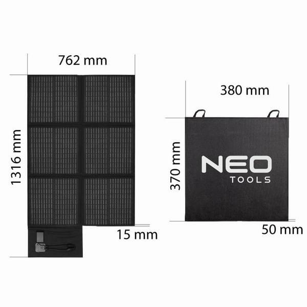 Przenośny panel solarny, Neo Tools, 120 W