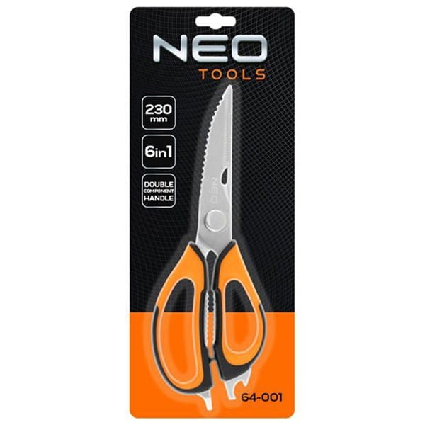 Neo Tools Nożyczki 6 w 1, délka 230mm, délka čepele 120mm