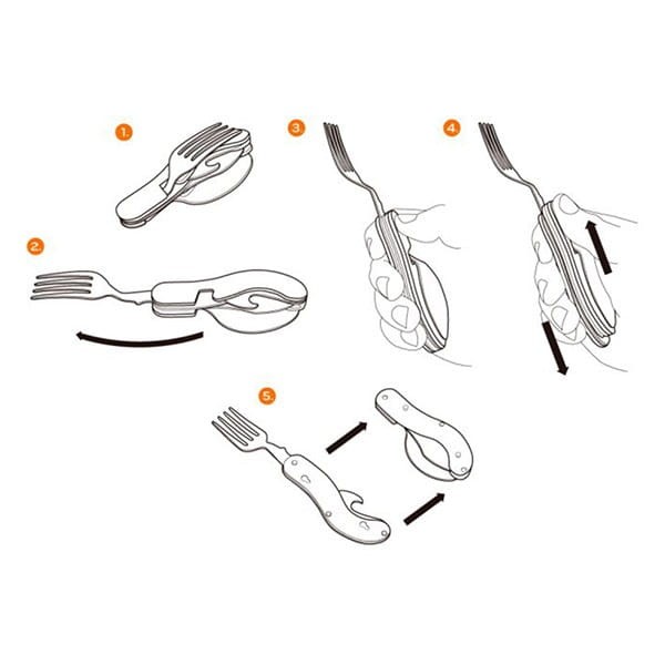 Neo Tools Narzędzie wielofunkcyjne - multitool, hliník, 100mm, 3w1, nóż, widelec, łyżka