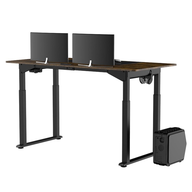 Biurko, elektycznie regulowany, 160x75 cm, 74-116 cm, z podkładką pod mysz XXL, ULTRADESK, uchwyt na słuchawki