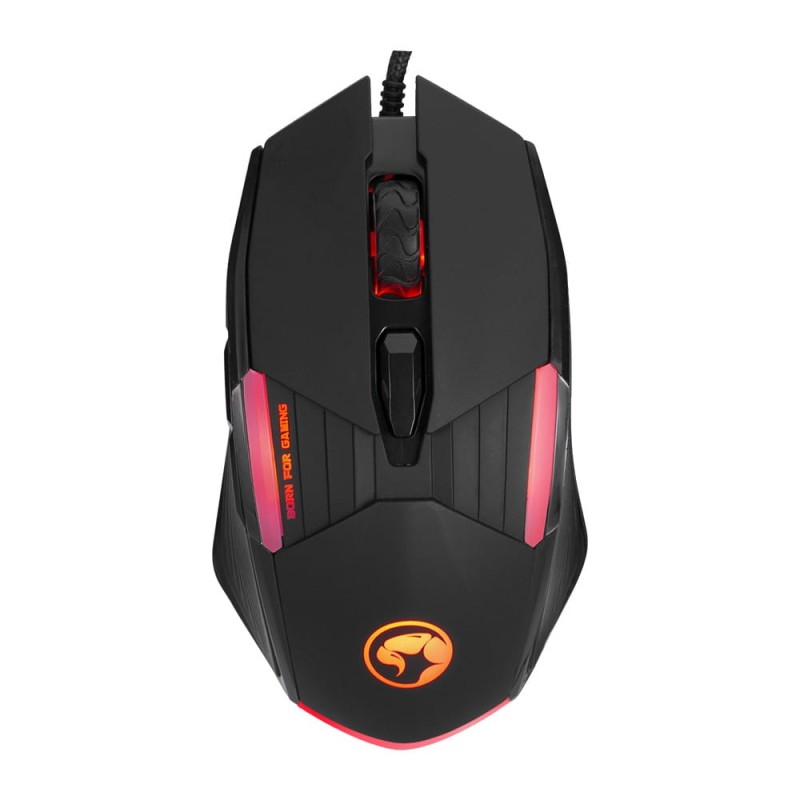 Marvo CM430 CZ/SK, zestaw klawiatura mysz dla gracza, podkładka, klawiatura, CZ/SK, do gry, membranowa rodzaj przewodowa (USB), cz