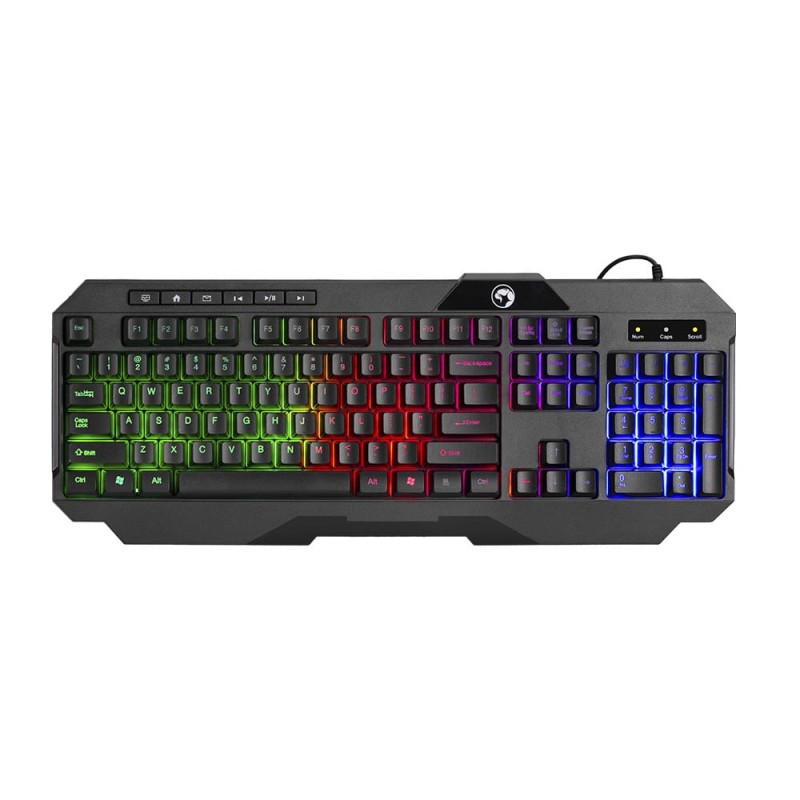 Marvo CM430 CZ/SK, zestaw klawiatura mysz dla gracza, podkładka, klawiatura, CZ/SK, do gry, membranowa rodzaj przewodowa (USB), cz