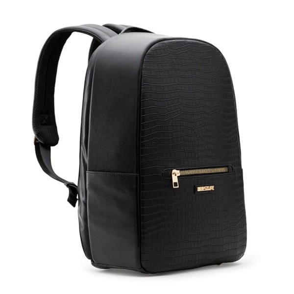 Plecak na  notebook 15,6", Dalia, czarny, poliuretan, Bestlife