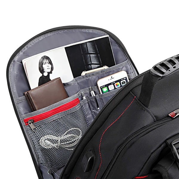 Plecak na  notebook 17", Assailant, czarny, nylon, Bestlife