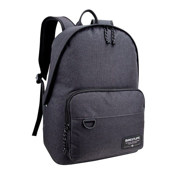 Plecak na  notebook 15,6", Devon, szary, poliester, Bestlife