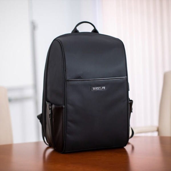 Plecak na  notebook 15,6", Calpe 2.0, czarny, 95% poliester + 5% poliuretan, Bestlife