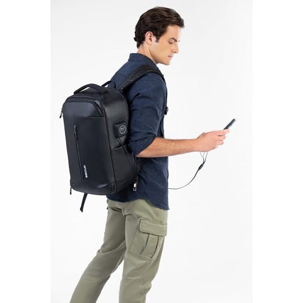 Plecak na  notebook 15,6", Oden X, czarny, poliester, Bestlife