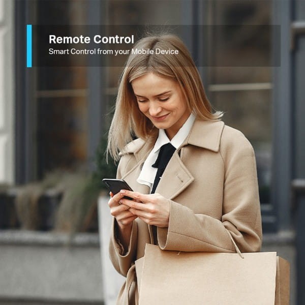 Inteligentne gniazdko Tapo P115, konfiguracja z WiFi, max. 3680W, biała, TP-LINK, Kontrola głosem, Monitorowanie zużycia energii