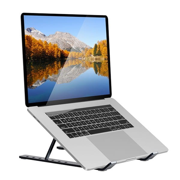 Podstawa pod notebook, z regulacją kąta, szary, aluminium, Genius