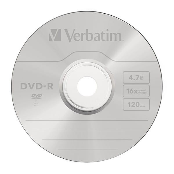 Verbatim DVD-R, Matt Silver, 43788, 4.7GB, 16x, spindle, 50-pack, bez możliwości nadruku, 12cm, do archiwizacji danych