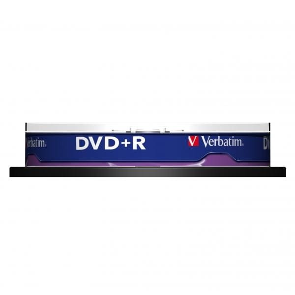 Verbatim DVD+R, Matt Silver, 43498, 4.7GB, 16x, spindle, 10-pack, bez możliwości nadruku, 12cm, do archiwizacji danych