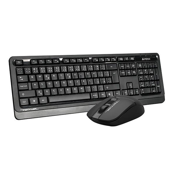 A4Tech FG1012S, Zestaw klawiatur z myszą optyczną bezprzewodową, CZ, 2.4 [Ghz], czarna