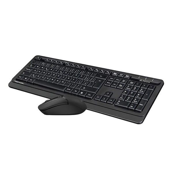 A4Tech FG1012S, Zestaw klawiatur z myszą optyczną bezprzewodową, CZ, 2.4 [Ghz], czarna