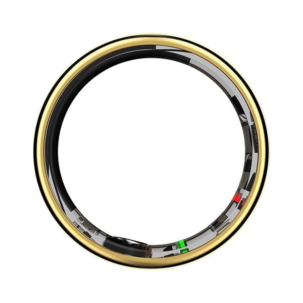 Smart RING PRO złoty, pomiar stresu, tętno, monitorowanie snu, roz. 8, Powerton
