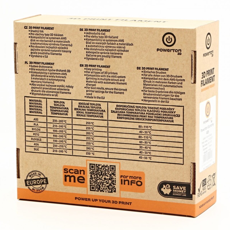 Powerton 3D ECONOMY LINE Filament PETG 1000g, enchanted green