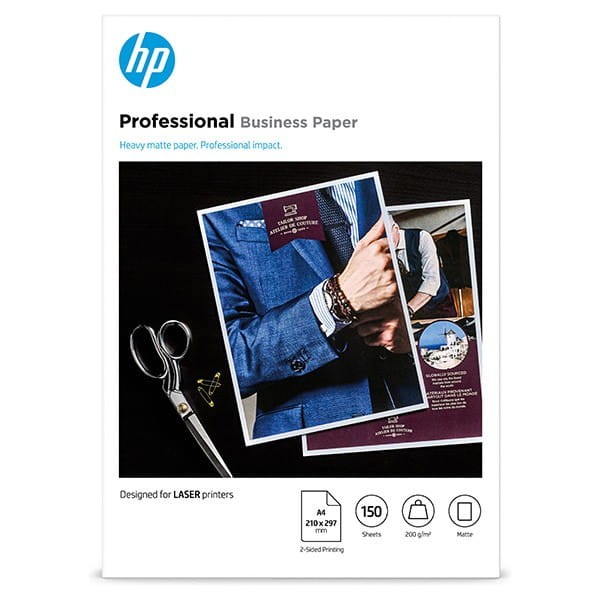 HP PROF MATTE FSC, papier, matowy, biały, A4, 200 g/m2, 150 szt., 7MV80A, niewymieniono