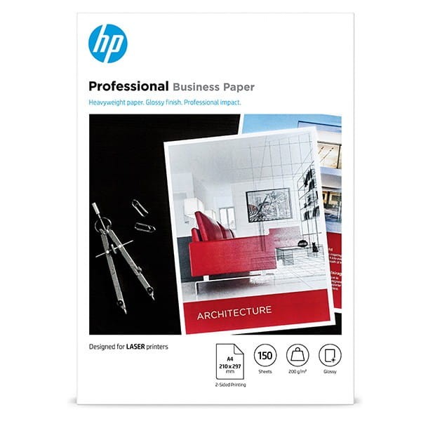 HP PROF, papier, połysk, biały, A4, 200 g/m2, 150 szt., 7MV83A, niewymieniono