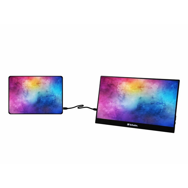 Verbatim monitor przenośny, PM-14, 14", Full HD (1920x1080), 60Hz, czarny