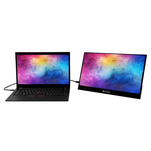 Verbatim monitor przenośny dotykowy, PMT-17, 17.3", Full HD (1920x1080), 60Hz, czarny