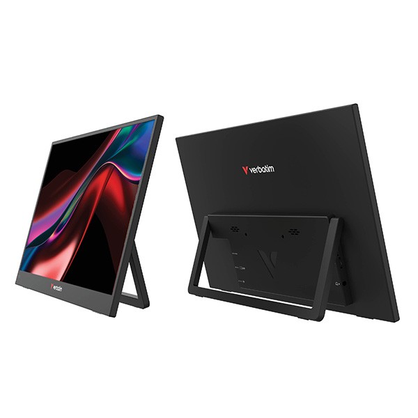 Verbatim monitor przenośny, Monitor LIGHT, 15.6", Full HD (1920x1080), 60Hz, czarny